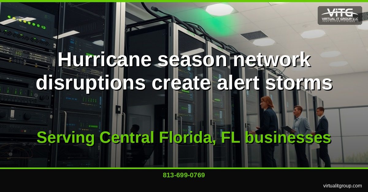 International Green Team NOC technician reviewing alert tuning results for Central Florida client